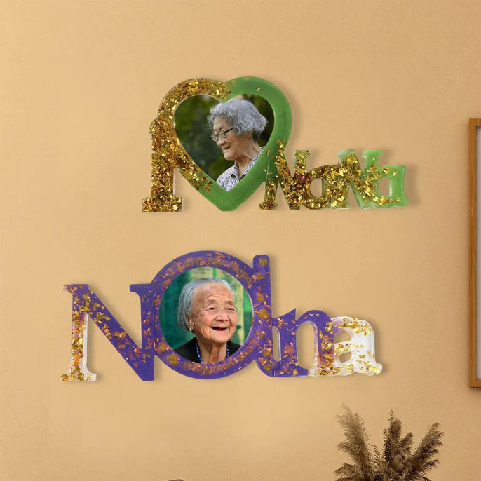 π SNOOGG I LOVE NANA Photo Frame Resin Mold β Craft Memories with Love