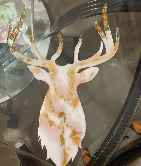 🦌 Create Elegant Resin Deer Head Décor with Snoogg Mold!