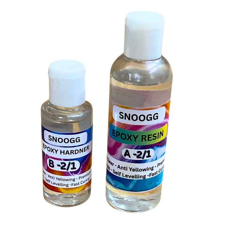 SNOOGG Epoxy Resin Water and Crystal Clear Kit - 1:2 Non-Toxic Casting Kit for Beginners and Professionals In Multipack