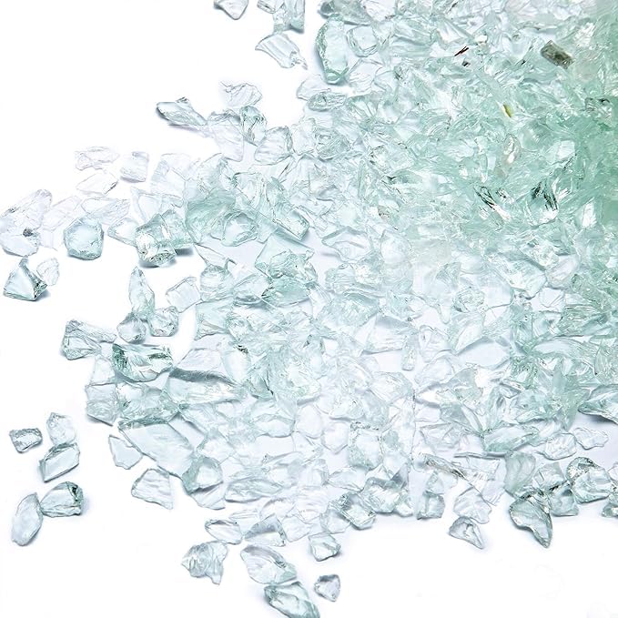 snoogg pack of 300 gram high luster shiny uneven stones 2 to 6 mm for resin art decor table