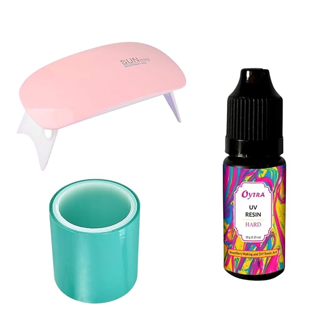 snoogg pack of uv resin uv tape uv machine for resin art epoxy casting artworks div nail ar