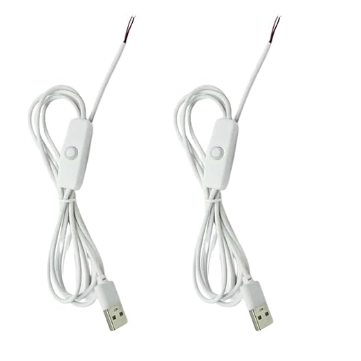 snoogg usb cable with 501 on off switch usb male to dc 5 5x2 1mm male power cable 150cm for