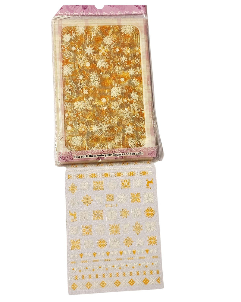 copy of color full flower pot nail art sticker size 4 3 pack 50 pcs