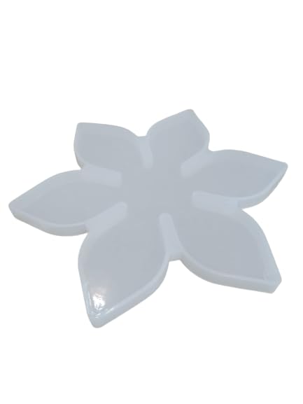 copy of snoogg 4 pack 12cm flower shape coaster silicone molds for epoxy resin casting
