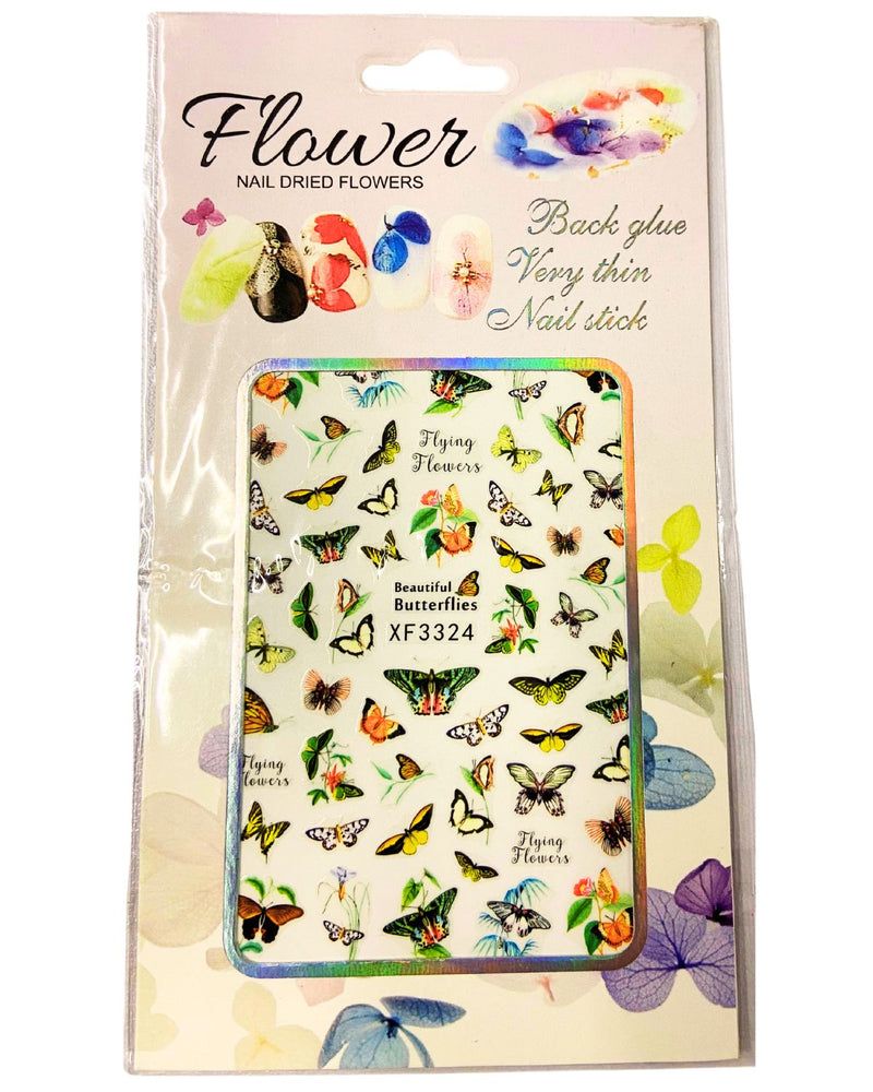 copy of colorfull flower and stick nail art sticker size 4 25 3 pack 55 pcs