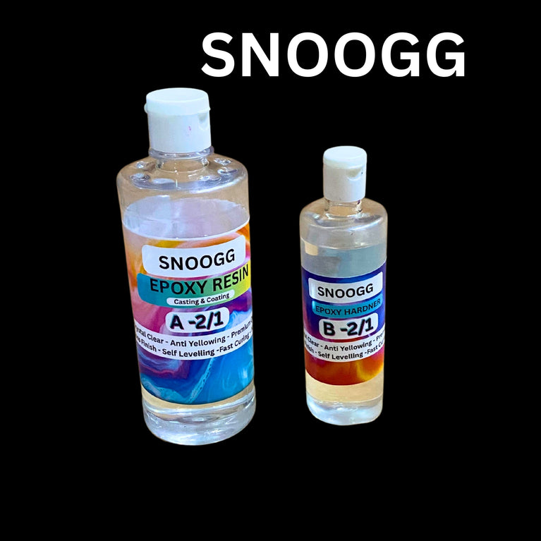SNOOGG Epoxy Resin Water and Crystal Clear Kit - 1:2 Non-Toxic Casting Kit for Beginners and Professionals In Multipack