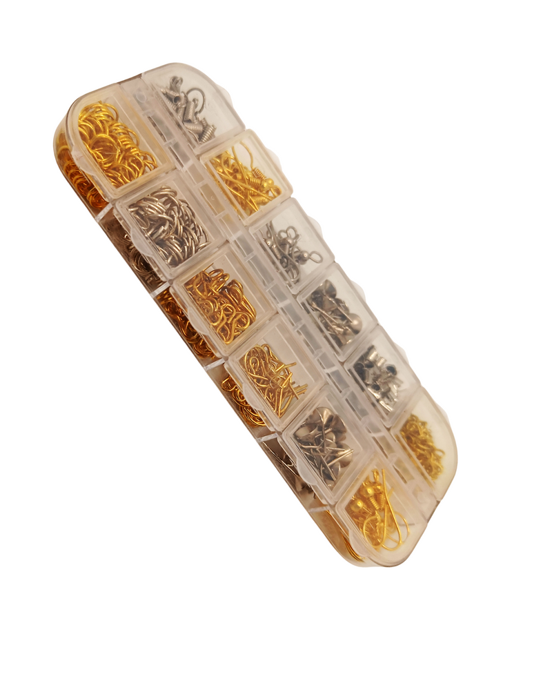 snoogg jewelley essentials diy box 12 compartment jump rings and other items accessories ne