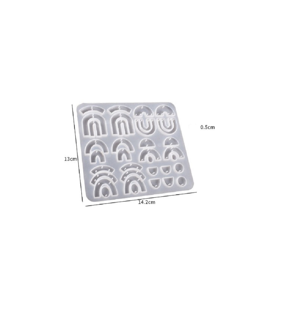 snoogg pack of 1 resin jewelry silicone molds with 30 cavities for earrings necklace keycha