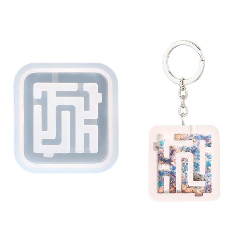 silicone ball game puzzle type mould it comes with steel ball with each mould