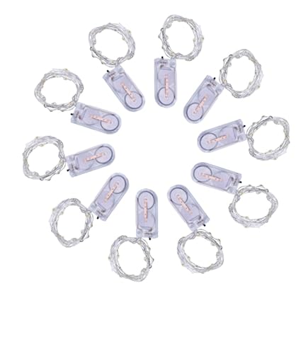 snoogg pack of 6 christmas gift christmas fairy string lights 20 led battery operated squea