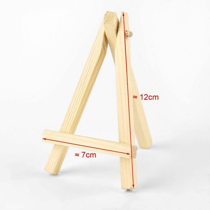 snoogg 5 inch mini easel stands for table top display wooden tripod holder stand for displa
