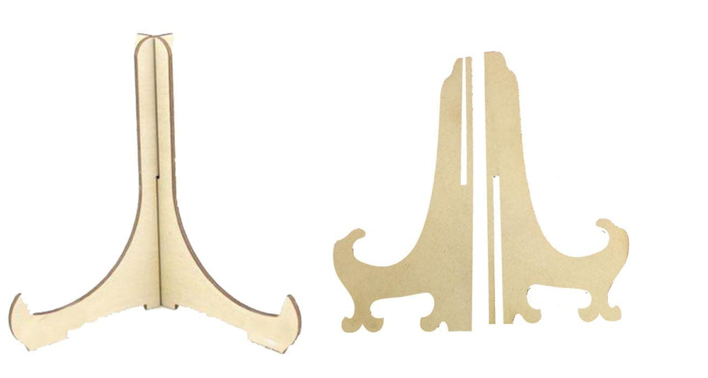 snoogg 7 inch mdf laser cut interlocking space saving mini easel stands for table top displ