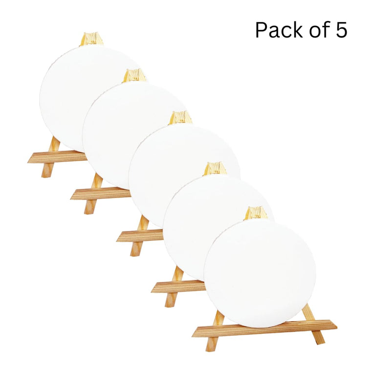 7 inch easel and 6 inch mini canvases painting small art stretched canvases panels pack wit