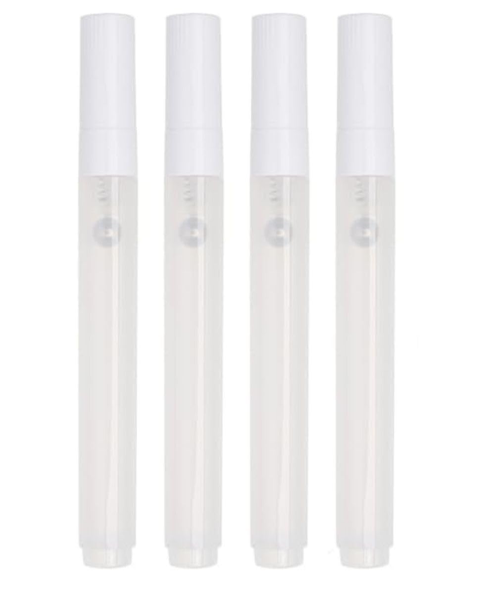 snoogg set of 4 empty fillable blank paint pen markers refillable and bullet point 3mm graf