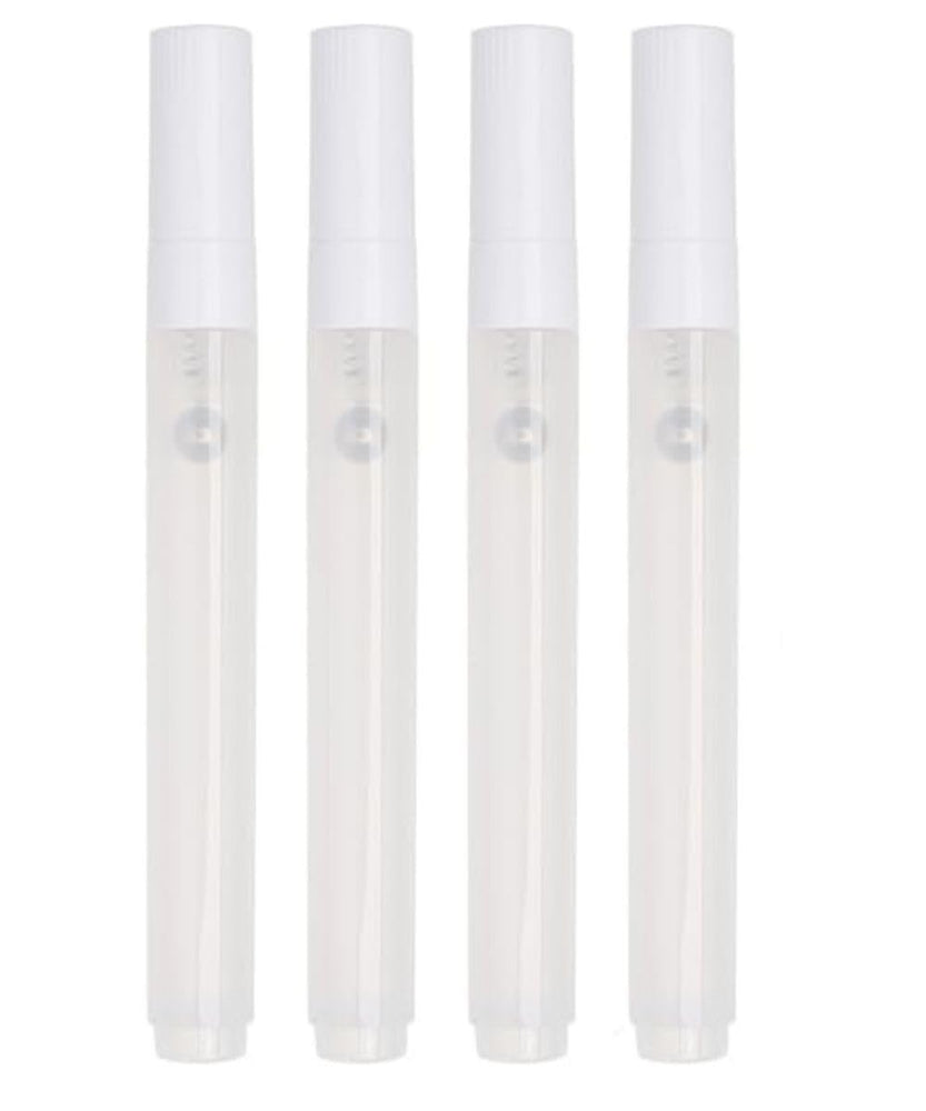 snoogg set of 4 empty fillable blank paint pen markers refillable and bullet point 3mm graf