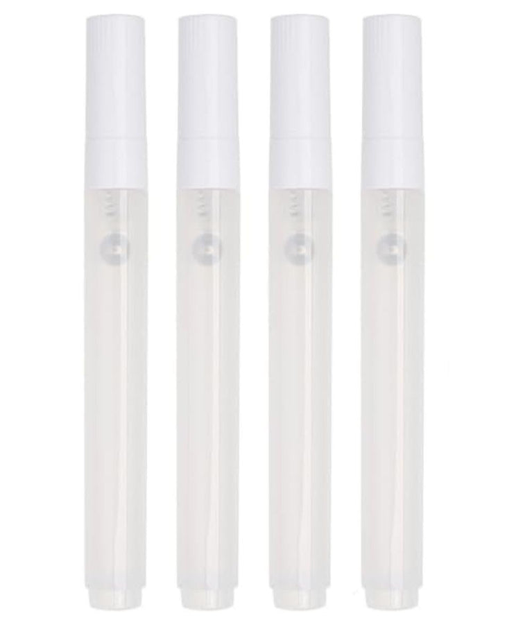 snoogg set of 4 empty fillable blank paint pen markers refillable and bullet point 3mm graf