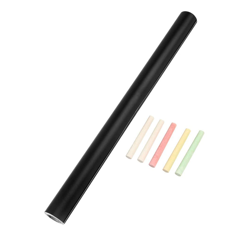 snoogg removable chalkboard contact paper roll with 5 colorful chalks self adhesive blackbo