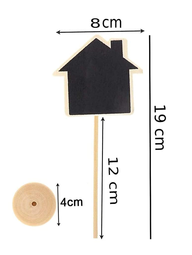 snoogg pack of 6 pcs mini chalkboard signs small cloud heart house and polygon shape chalkb