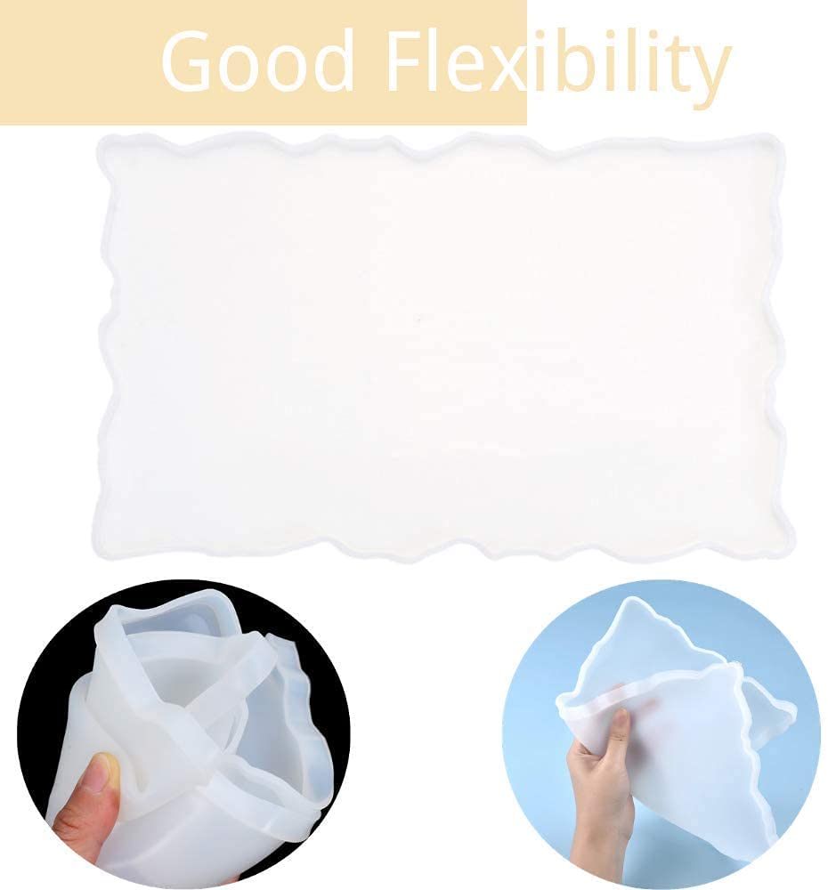 resin silicone zigzag tray mold size 8 5x 14 inch pack of 1 sets units