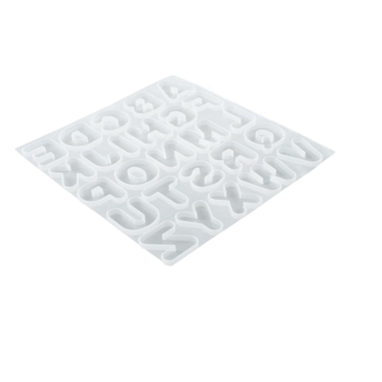 SNOOGG Large Alphabet Numbers Silicone Mold Epoxy Resin Eco Gypsum Alternate to Jesmonite Casting for DIY Crafts Keychains Jewelry and Personalized Lettering