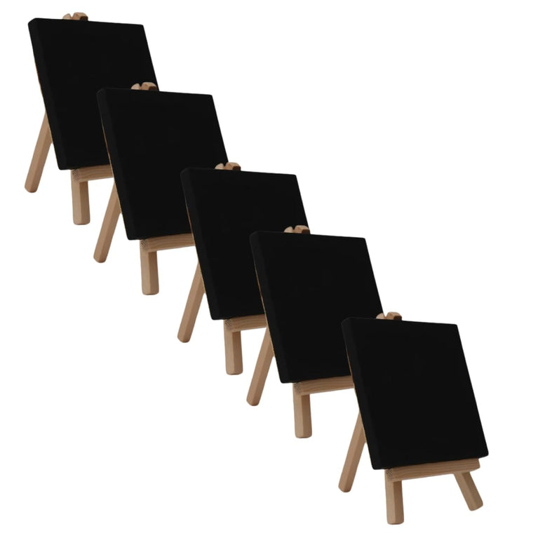 mini canvases with easel sets for painting small art stretched canvases panels pack with wo