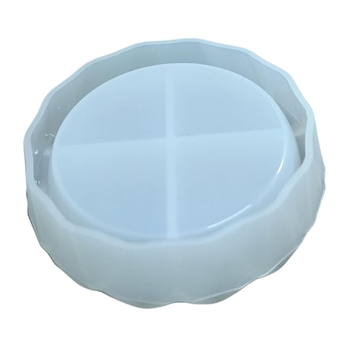 snoogg 6 inch 25 mm deep plate silicone mold concrete tray round mold epoxy resin casting t