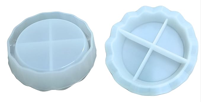 snoogg 4 inch 25 mm deep plate silicone mold concrete tray round mold epoxy resin casting t