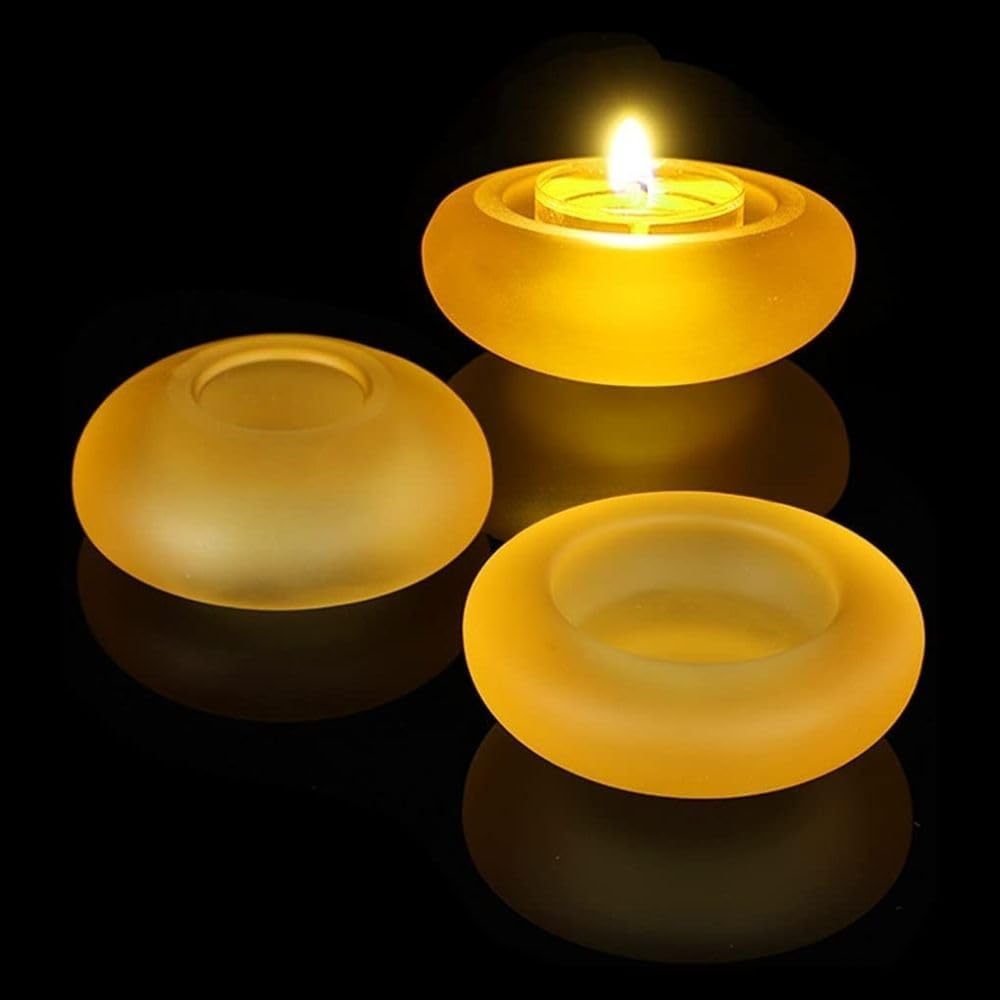 snoogg 1 pack tea light candle holder resin moulds 4 inch size rounded oval edge finish