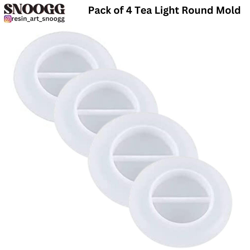 snoogg 1 pack tea light candle holder resin moulds 4 inch size rounded oval edge finish