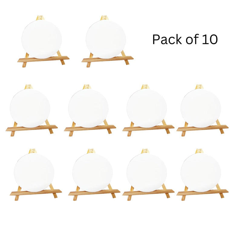 7 inch easel and 6 inch mini canvases painting small art stretched canvases panels pack wit