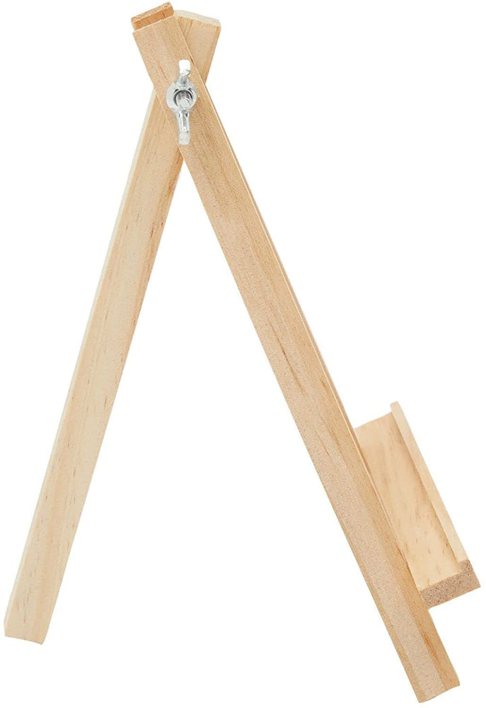 snoogg 5 inch mini easel stands for table top display wooden tripod holder stand for displa