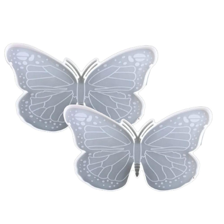 SNOOGG Pack of 8 Inch / 3 Piece of Butterfly Mould Epoxy Resin Casting Moulds for Making and DY Home Decoration Resin Art, Butterfly Keychain