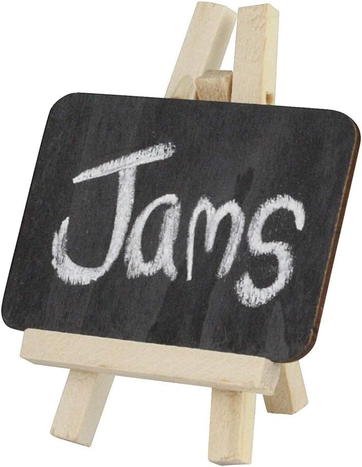 snoogg 4x4 inch mini chalkboards signs with 5 inch easel stand food labels display blackboa