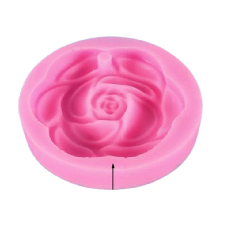 SNOOGG 3D Camellia Flower Silicone Mold Candy Soap Candle Wax Resin Eco Resin Casting Heavy Duty Flexible Nonstick Easy Demold
