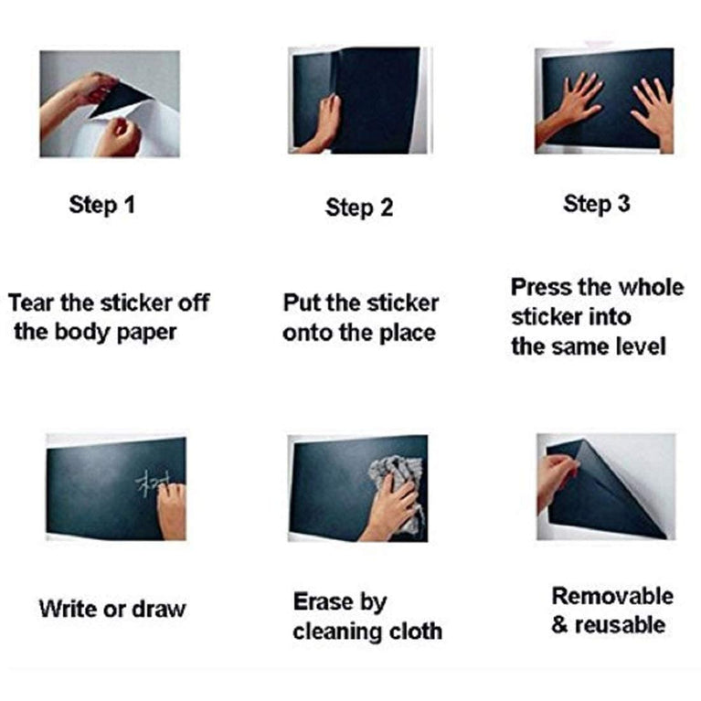 snoogg black board sticker for wall blackboard self adhesive removable use home kids school
