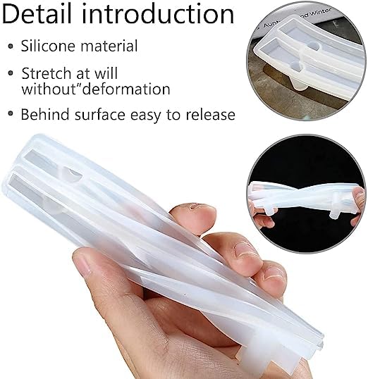 silicone resin mould for tray handel it comes as 2 cavitey pair mould size approx 6 inch