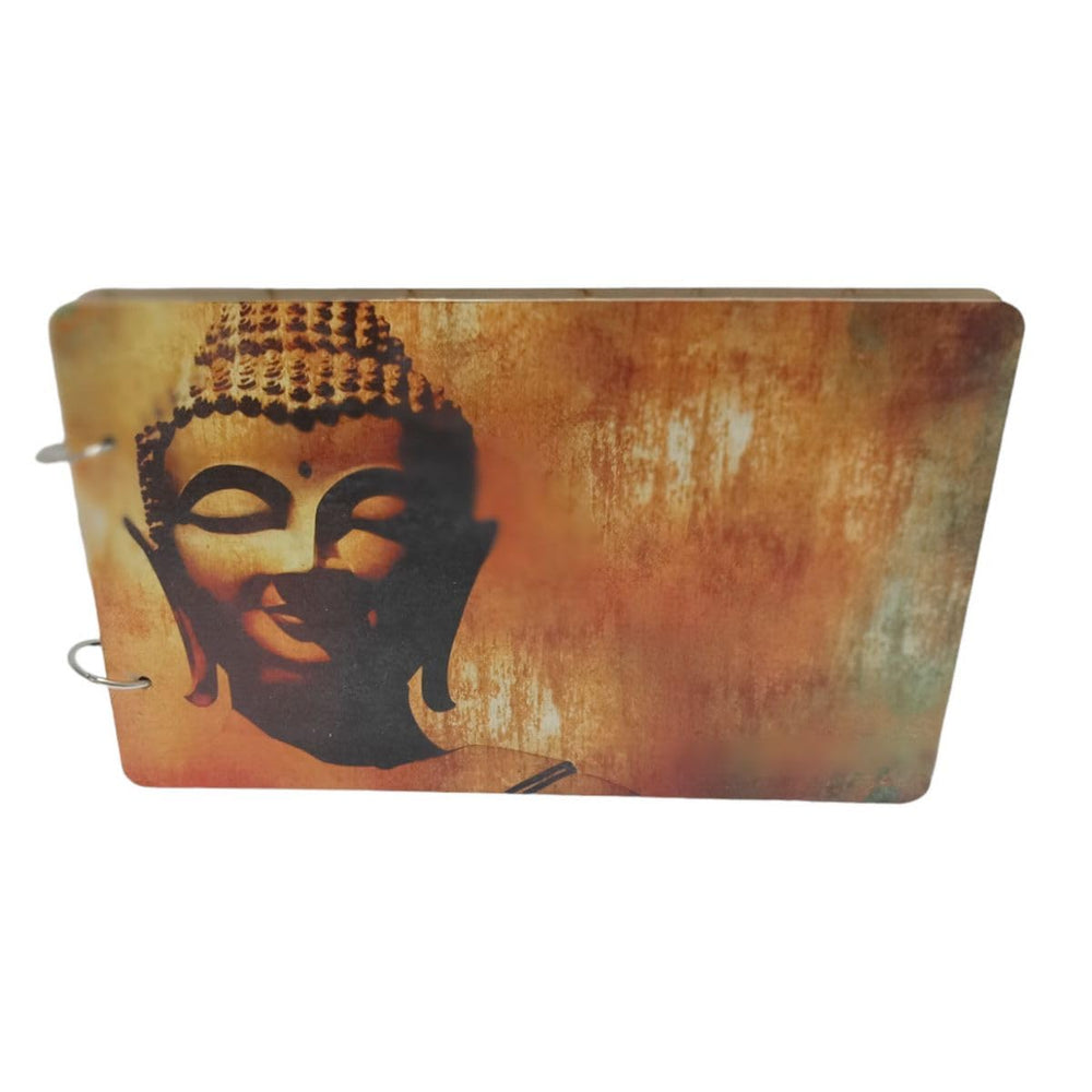 snoogg scrapbook 60 page photo album rectangle 10x6 inch 280 gsm with uv vintage design pri