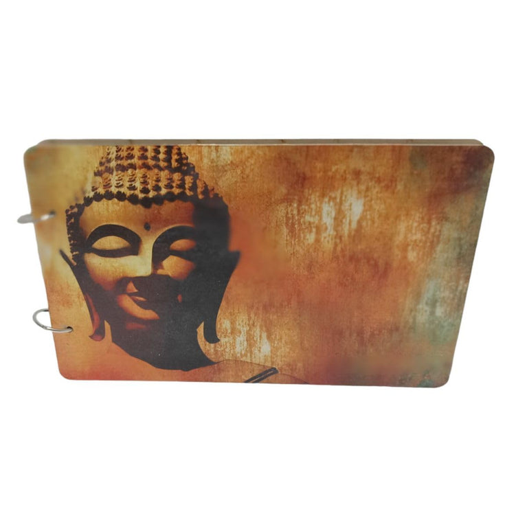 snoogg scrapbook 60 page photo album rectangle 10x6 inch 280 gsm with uv vintage design pri