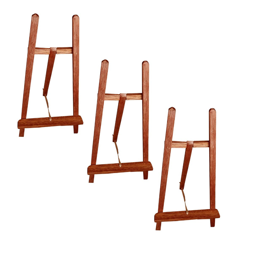 snooggs 18 inch t type tripod easel natural teak wood with a polished finish its non slip l