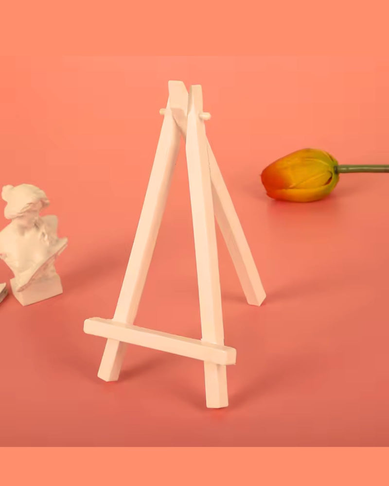 6 inch 20 pc natural wooden mini easel stand artist easel wood stand tripod small easels fo