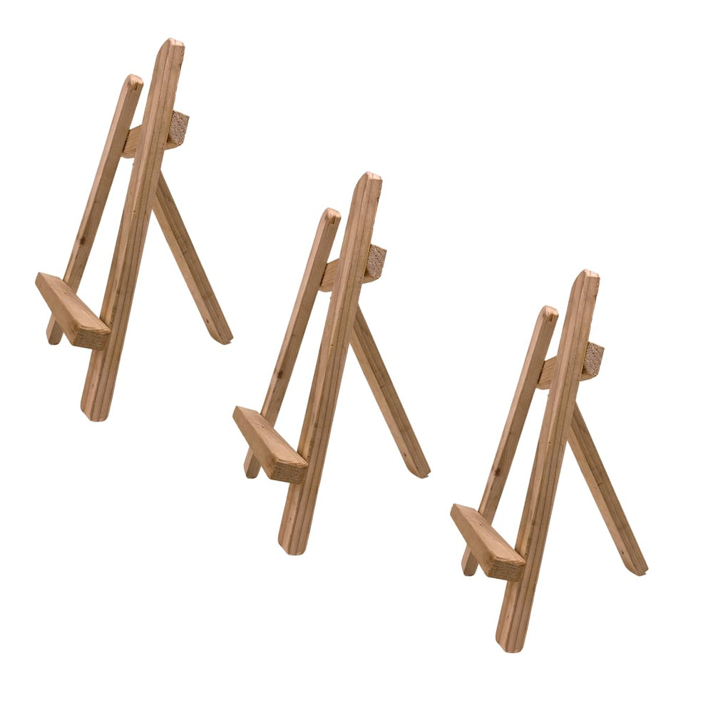 snoogg in 12 inch size natural pine wood economy easel stand for painting canvas stand disp