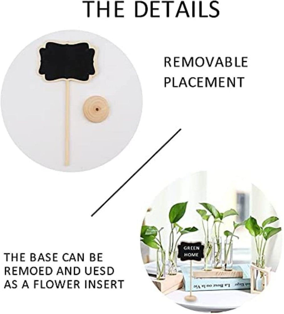 snoogg pack of 6 pcs mini chalkboard signs small polygon shape chalkboards blackboard for w