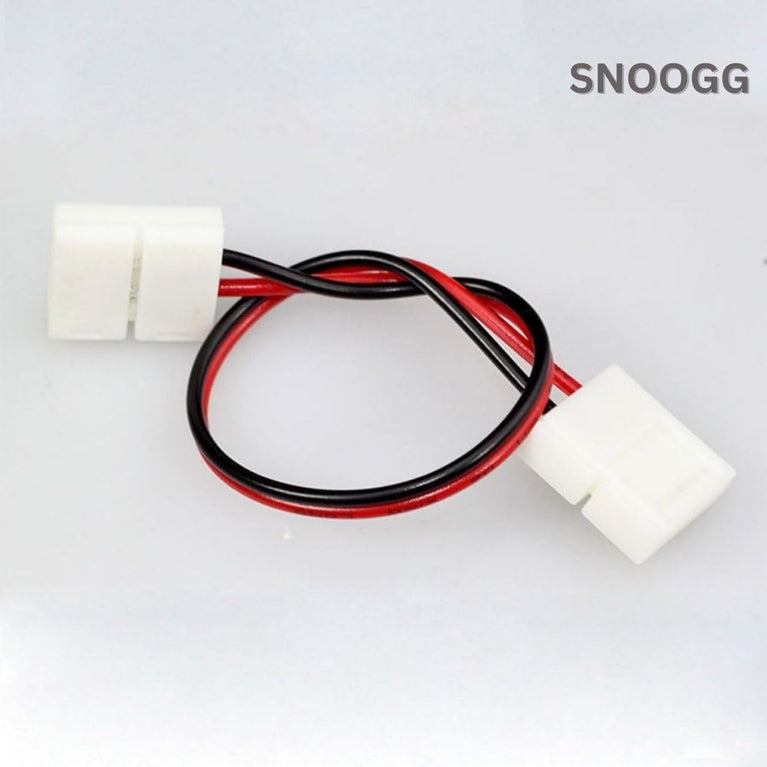 snoogg you will receive 20 pack 8 mm 2 pin led light strip extension connectors at both sid