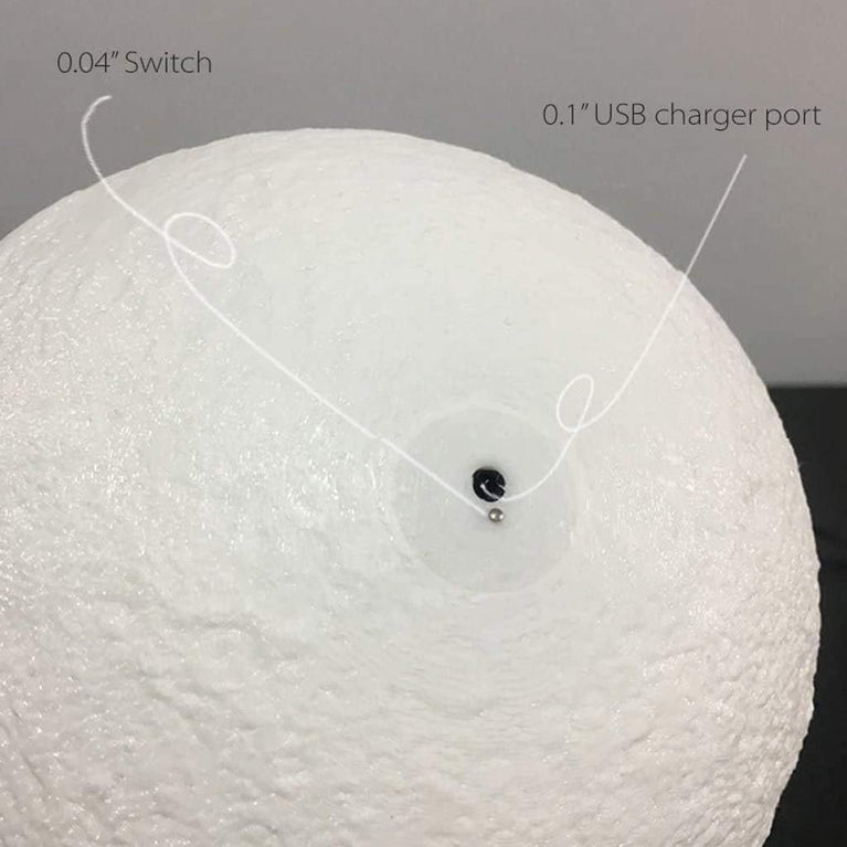 snoogg 4 5 6 and 7 inch 16 color touch function rechargeable wireless moon lamp for home de