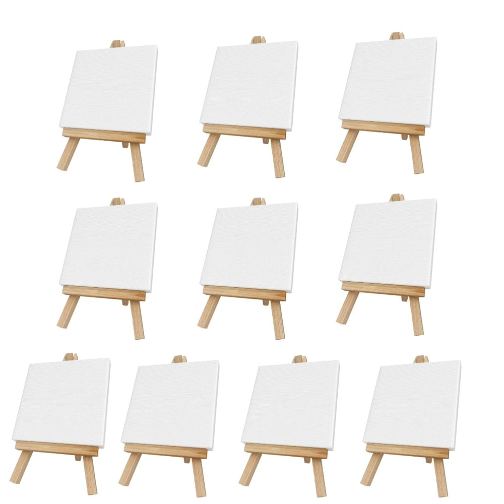 7 inch easel and 6 inch mini canvases painting small art stretched canvases panels pack wit