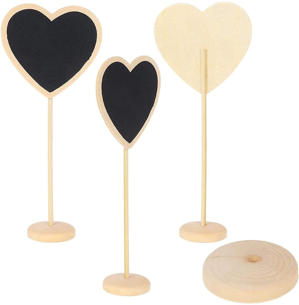 copy of snoogg pack of 6 pcs mini chalkboard signs small heart shape chalkboards blackboard