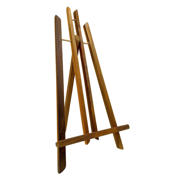snoogg 19 inch tripod easel crafted from natural teak wood its five legs offer non slip sup
