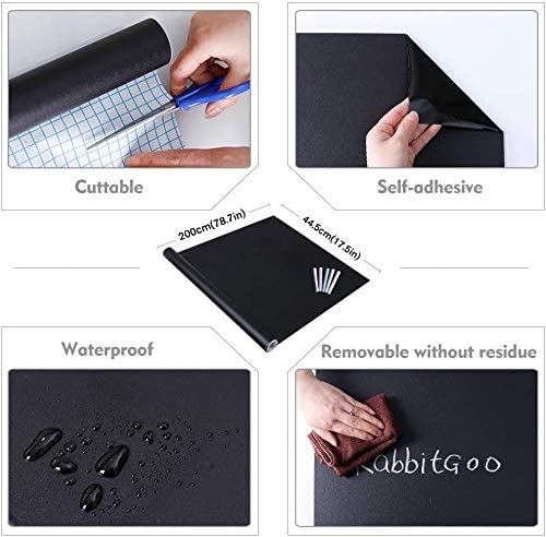 snoogg blackboard contact paper chalkboard sticker self adhesive decorative chalk board cov