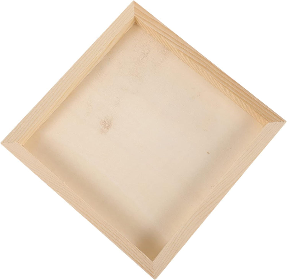 snoogg pack of 4 unfinished pine wood tray fraame with back support for home decor craft di