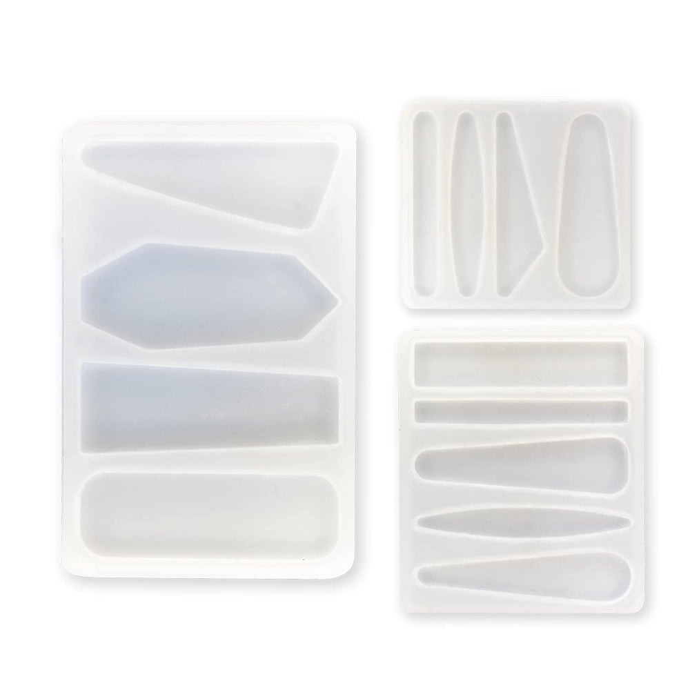 Hair pin Insert Mold Set of Three Mold & 9 Cavaties Jewellery Making with a Storage Bag, Epoxy Resin Moulds, Jewelry Casting Molds Craft DIY